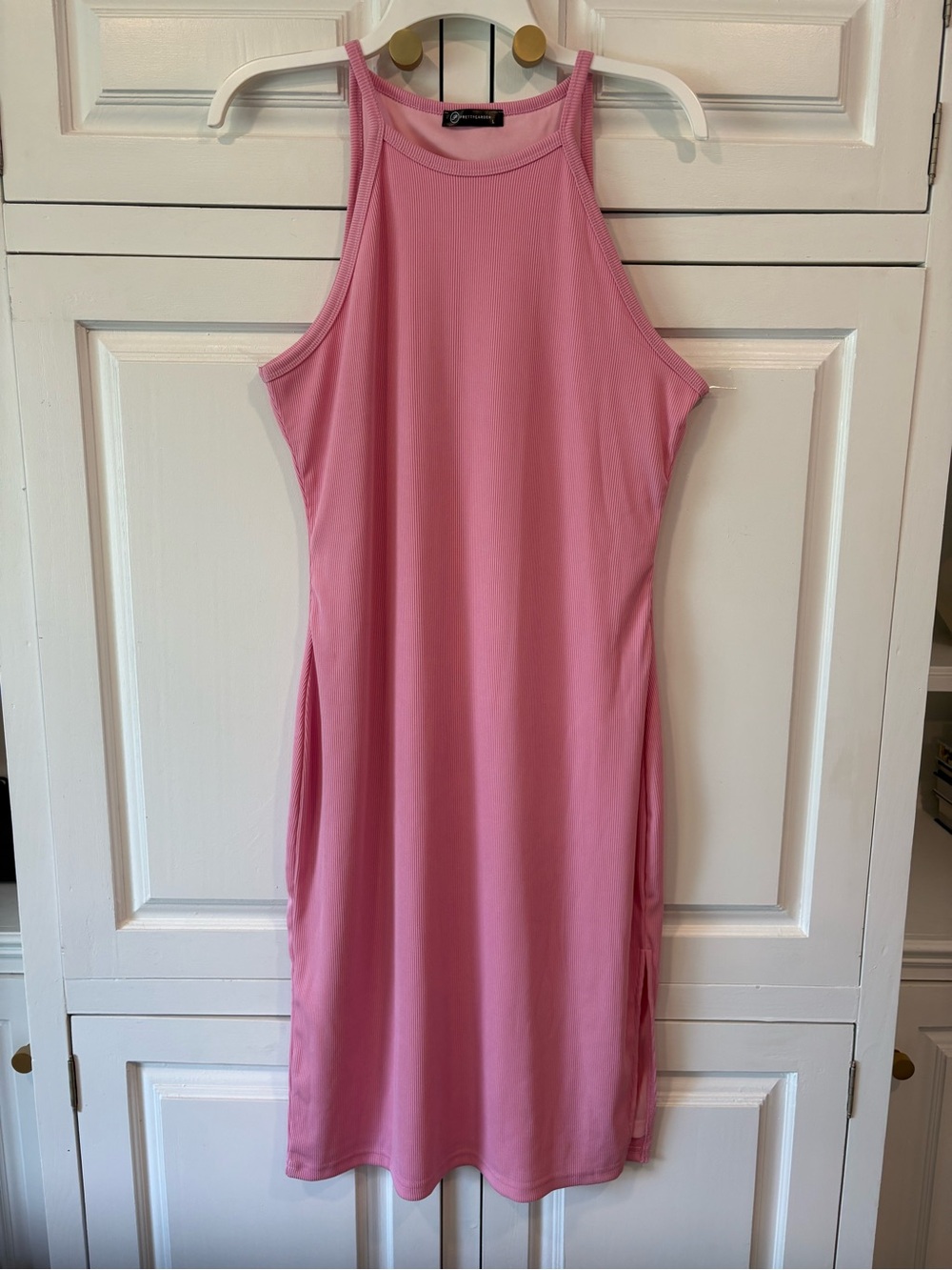 Pretty Garden pink tank bodycon dress